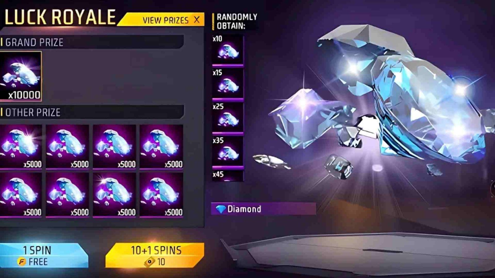 Free Fire MAX Diamond Codes 2025