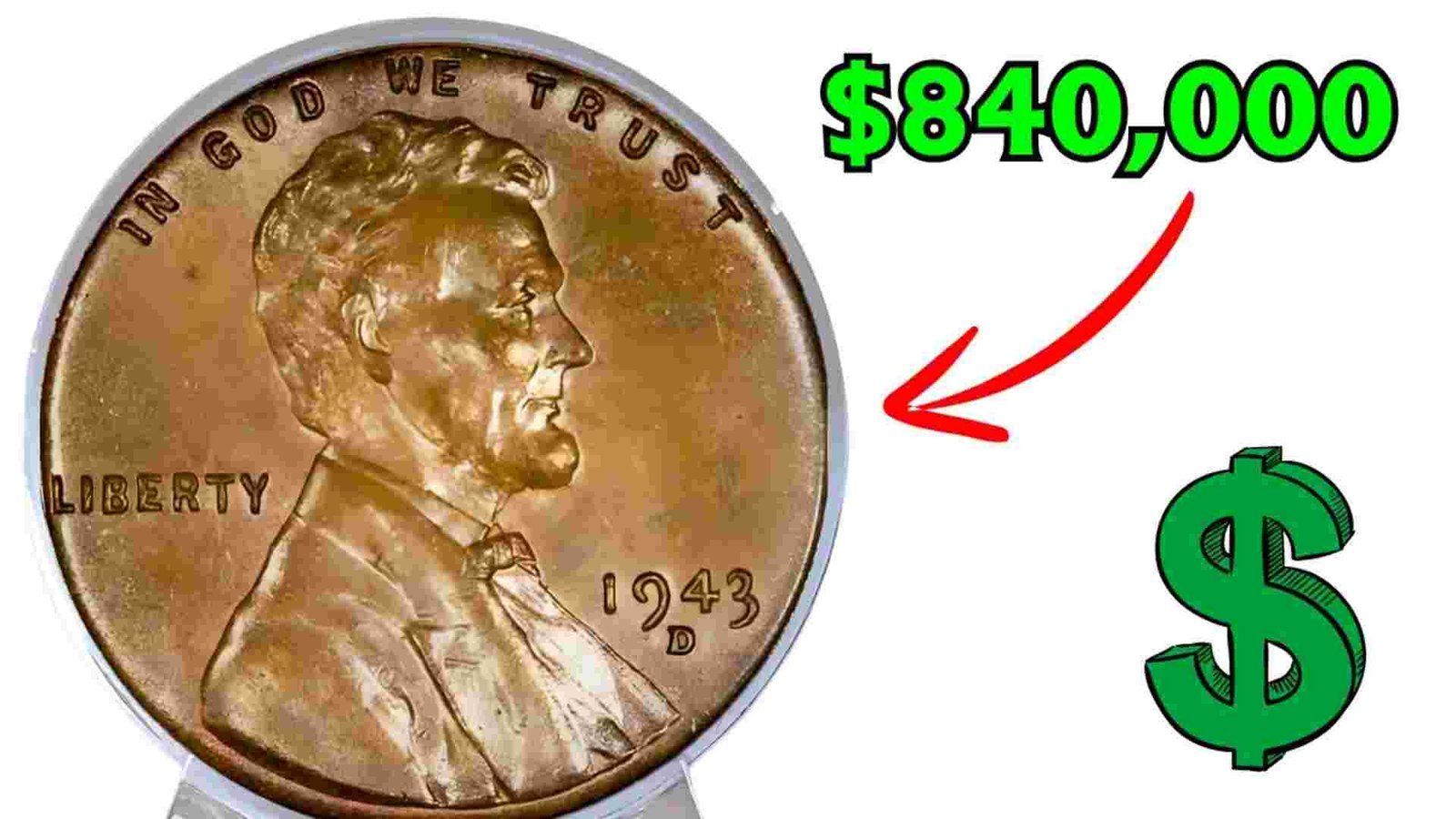 Rare 1943 Bronze Wheat Penny reach